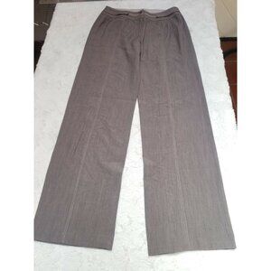 VEX Collection Womens Mid-Rise Pleated Front Wide-Leg Pants Size 34 Brown Casual